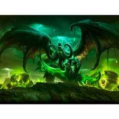 Плакат, постер на бумаге World of Warcraft/Illidan/игровые/игра/компьютерные герои персонажи. Размер 60 х 84 см