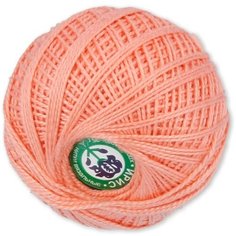 Пряжа СПБ Ирис 100% мерсеризованный хлопок 20 шт. х 25 г 150 м №0802 (019) персиковый ПРЯДИЛЬНО НИТОЧНЫЙ КОМБИНАТ ИМЕНИ С.М. КИРОВА