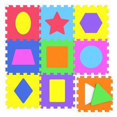 Развивающая игра Коврик "Фигуры" 9 элементов Elbasco