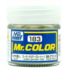 MR.HOBBY Mr.Color Super Clear Gray Tone, Акриловый супер прозрачный матовый лак с серым оттенком, 10мл