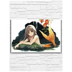 Картина по номерам на холсте аниме русалка - 11323 Г 60x40