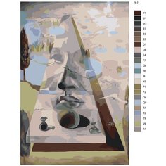 Картина по номерам Y-11 "Репродукция Сальвадора Дали-Афродита" 50x70 Brushes Paints