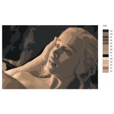 Картина по номерам Y-872 "Сериал игра престолов. Эмилия Кларк - Дейенерис Таргариен" 50x70 Brushes Paints