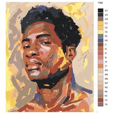 Картина по номерам T982 "Парень" 60x80 Brushes Paints