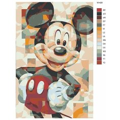 Картина по номерам W-428 "Микки Маус" 60x90 Brushes Paints