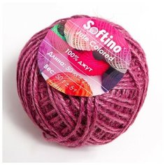 Пряжа 100% джут "Softino Jute Colored" 50м ±2м фиолетовый 50 гр