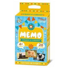 Настольная игра "Мемо. Кошки и собаки", 1 шт. Десятое королевство