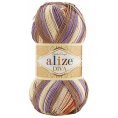 Пряжа ALIZE "Diva Batik" 100% микрофибра 350 м /100 гр (7391) - 1 шт