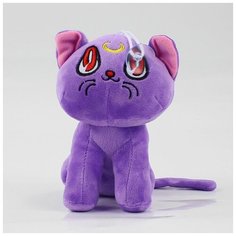 Мягкая игрушка кошечка сиреневая Луна 15 см Нет бренда