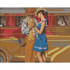 Вышивка бисером картины Старая фотография 19*24см Светлица