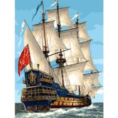 Картина по номерам Парусный корабль 40х50 см Hobby Home