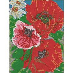 Вышивка бисером картины Маки 30*38см Светлица