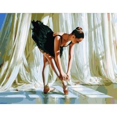 Картина по номерам Разминка балерины 40х50 см Hobby Home