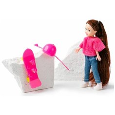Игровой набор: Кукла (15 см), сноуборд и шлем Dimya