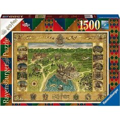Пазл Ravensburger 1500 деталей: Гарри Поттер Карта Хогвартса