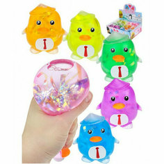 Антистресс-мялка "Пингвинчики" (цвет микс, гель)(7,5x6,9 cм) ( Арт. ИК-9083) NO Name