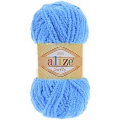 Пряжа Alize Softy (Ализе Софти) - 5 мотков Цвет: 364, Морская вода 100% микрополиэстер 50 г / 115 м
