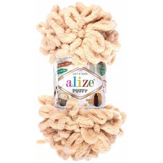 Пряжа Alize Puffy 100г, 9,2м (Ализе Пуффи) цвет 310 медовый, 1 шт