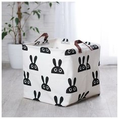Корзина для игрушек "Зайка" 32х32х32 см Нет бренда