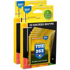 2 блистера наклеек Panini FIFA 365-2021 (50 наклеек)