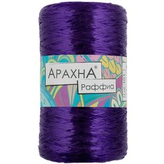 Пряжа ARACHNA Raffia 100% полипропилен 5 шт. х 50 г +- 10 г 200 м +- 12 м N45 т. фиолетовый