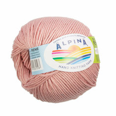 Пряжа Alpina "Rene", античная роза, 2x(50г/105м), 100% мерсеризованный хлопок