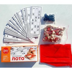 Настольная семейная игра Русское Лото классическое деревянное в коробке / для детей и взрослых Нет бренда