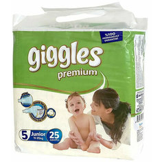 Подгузники для детей Giggles Premium Twin Junior (11-25 кг), 25 шт Севинклер Саглик Урунлери