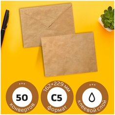 Конверты BRAUBERG 112364, комплект 5 шт.