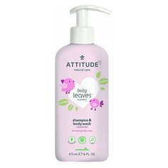 Attitude Шампунь-гель детский 2 в 1, для волос и тела, без запаха, 473 мл