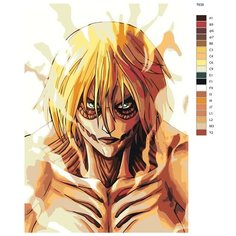 Картины по номерам Т639 "Энни Леонхарт. Атака титанов" 50Х70 Brushes Paints