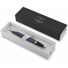Ручка шариковая Parker IM Core Matte Blue CT M, корпус из латуни синий матовый/ хром, синие чернила