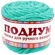 Пряжа Камтекс Подиум, 50 % шерсть, 48 % акрил, 2 % лайкра, 250 г, 125 м, 2 шт., 109 зеленый яркий