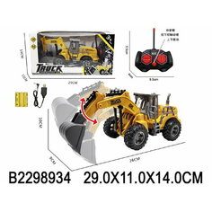 Машинка "Строительная спецтехника", на пульте радиоуправления, USB зарядное устройство, световые эффекты Shantou City Chenghai 2298934