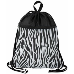 Мешок для обуви BRAUBERG большой, с ручкой, карман на молнии, сетка, 49х41 см, "Zebra", 271611, 271611