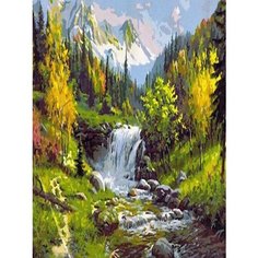 Картина по номерам Бурный поток 40х50 см Hobby Home
