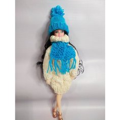 Набор шапка и шарф для куклы Барби Irina Muraveva