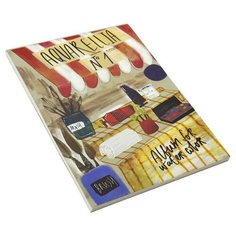 Альбом д/рисов. акварелью Kroyter 30л А4, склейка, тв. подл, бл.160г. Город 00001