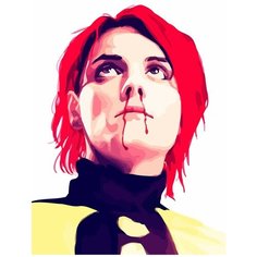 Картина по номерам на холсте Музыка Kasabian Фрэнк Айеро - 7708 В 30x40