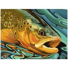 Картина по номерам Красочная рыба - 8502 Г 30x40