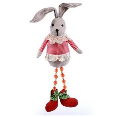 Мягкая игрушка «Зайка», в клетку, 15 см Без бренда