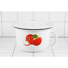 Горшок эмалированная 3л 01-0912/4 Маг-к Opt Baza