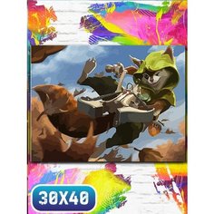 Картина по номерам на холсте игры дота 2 - 12217 30х40