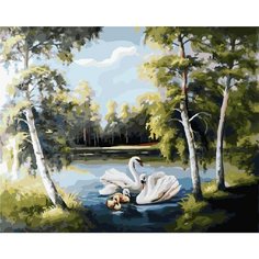 Картина по номерам Лесное озеро 40х50 см Hobby Home