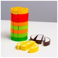 Логический игровой набор Башня. Фрукты, 30 деталей Томик