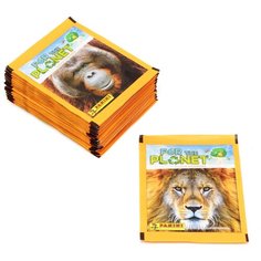 30 пакетиков наклеек Panini "ANIMALS FOR THE PLANET" (150 наклеек)