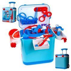 Набор игровой в чемодане с выдвижной ручкой Доктор, световые и звуковые эффекты Джамбо Тойз