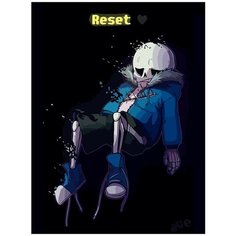 Картина по номерам на холсте игра Undertale (Санс, Ториэль, Фловей, Удина, Чара) - 8510 В 30x40