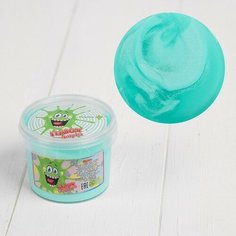 Слайм Плюх «Зефирка» мята, контейнер 120 г, кор. 48 шт.