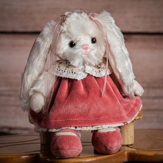 Bukowski Мягкая игрушка Зайка Бэлла в розовом платье 25 см, Barbara Bukowski 0220WAA11-0042